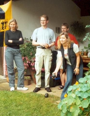 Abwurf beim Boccia